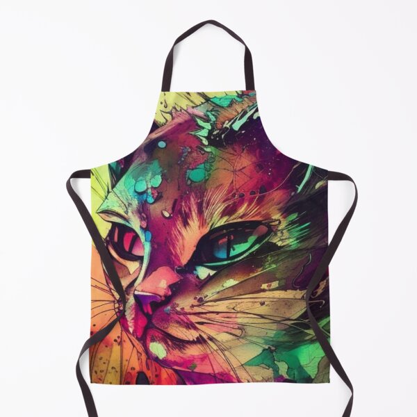 Item preview, Watercolor Cat Painting designed and sold by Verdant Rose Studio.