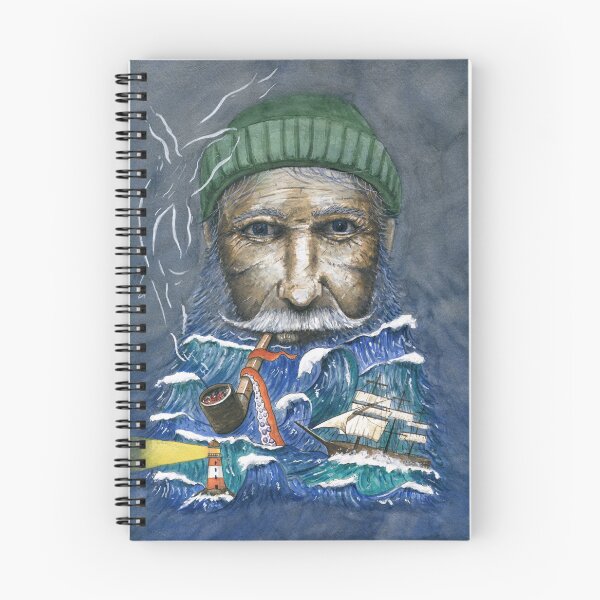 Item preview, The Seadog Storyteller Ocean Portrait designed and sold by mattcoatesart.
