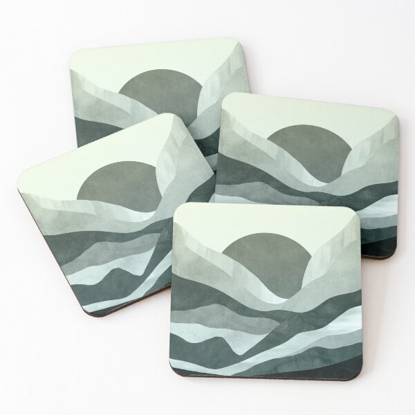 Item preview, Blue mountain lake sunset landscape designed and sold by Miss-Belle.