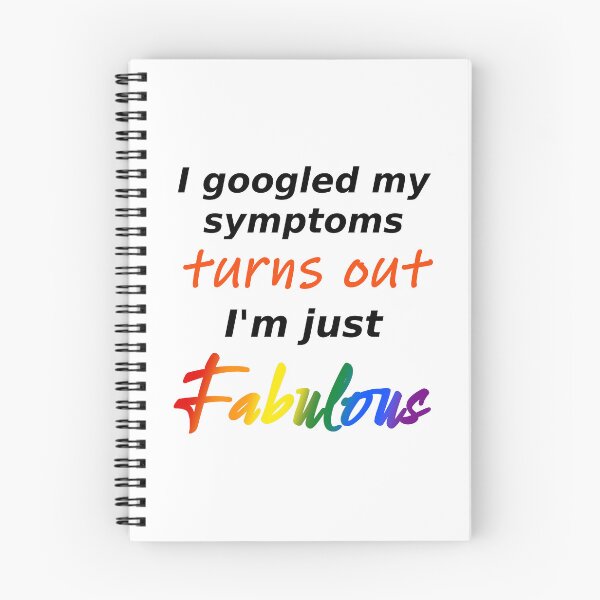 Item preview, I googled my symptoms turns out I'm fabulous (light background) designed and sold by Jeeb-Arts.