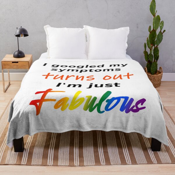 Item preview, I googled my symptoms turns out I'm fabulous (light background) designed and sold by Jeeb-Arts.