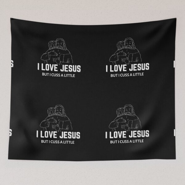 Item preview, Copy of I Love Jesus But I Cuss A Little designed and sold by NikkosDesigns.