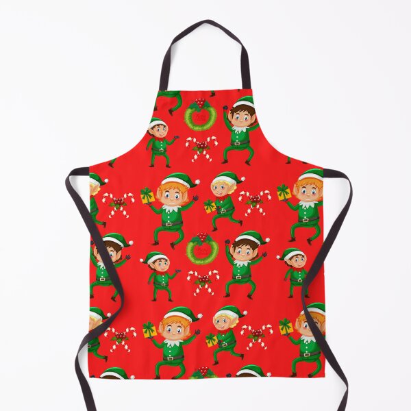 Item preview, Colorful Christmas Elf and Candy Cane Pattern designed and sold by silviaol.