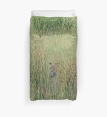 Kangaroo playing hide and seek Duvet Cover