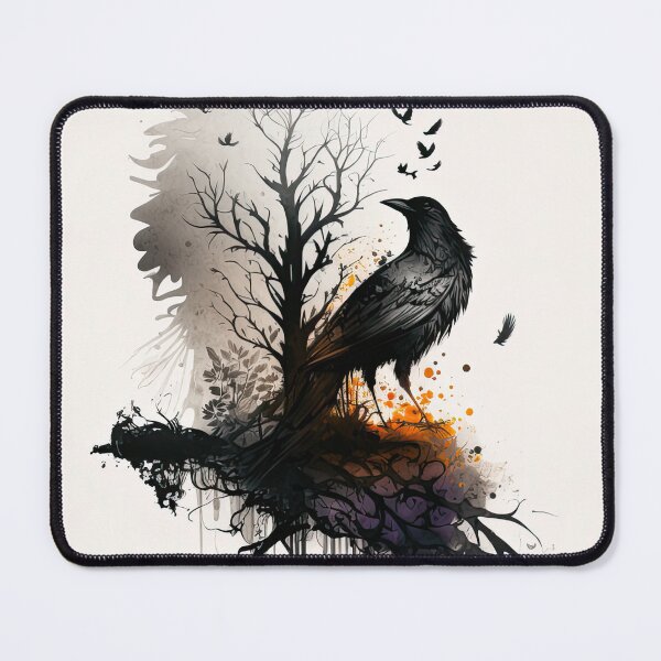 Item preview, A raven spying in a tree designed and sold by Cydermann.