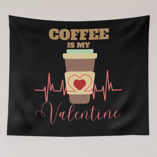 Item preview, Coffee is my Valentine designed and sold by PellSilversmith.