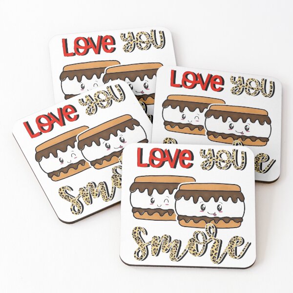 Item preview, Love You S’more Valentine Leopard Print designed and sold by FortuneCookieTs.