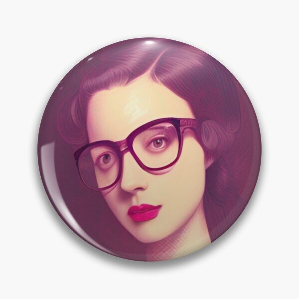 Item preview, Girl with glasses designed and sold by nowIAMAI.