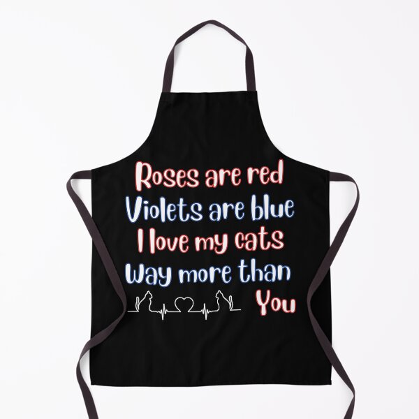 Item preview, Roses are Red Violets are Blue Cat Lovers designed and sold by BluePlanetMerch.