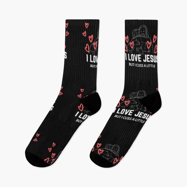 Item preview, Copy of I Love Jesus But I Cuss A Little designed and sold by NikkosDesigns.