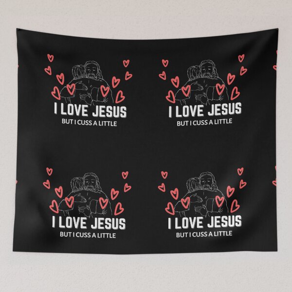 Item preview, Copy of I Love Jesus But I Cuss A Little designed and sold by NikkosDesigns.