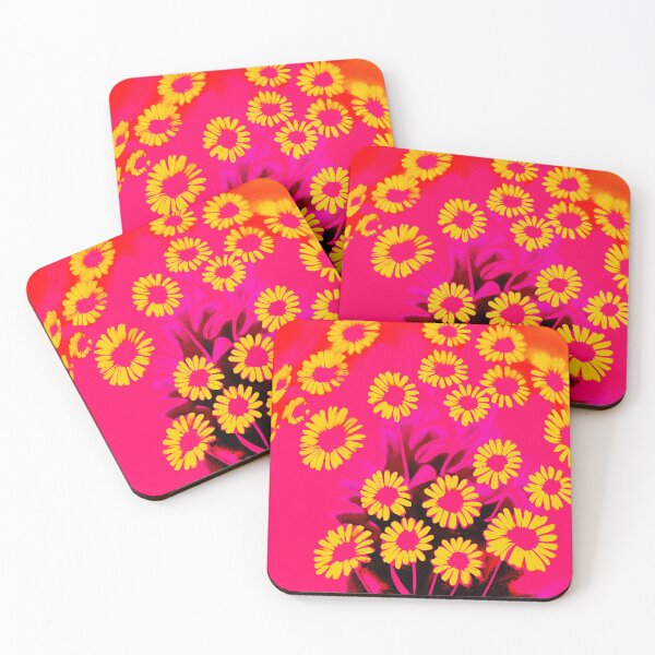 Item preview, Yellow and Pink Daisies - Abstract designed and sold by asurtiumgreen.