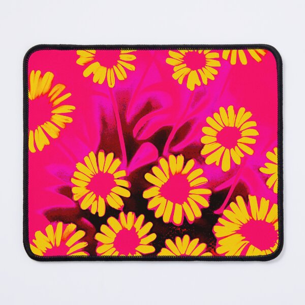 Item preview, Yellow and Pink Daisies - Abstract designed and sold by asurtiumgreen.
