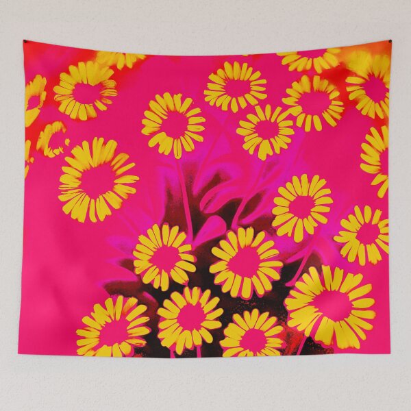 Item preview, Yellow and Pink Daisies - Abstract designed and sold by asurtiumgreen.