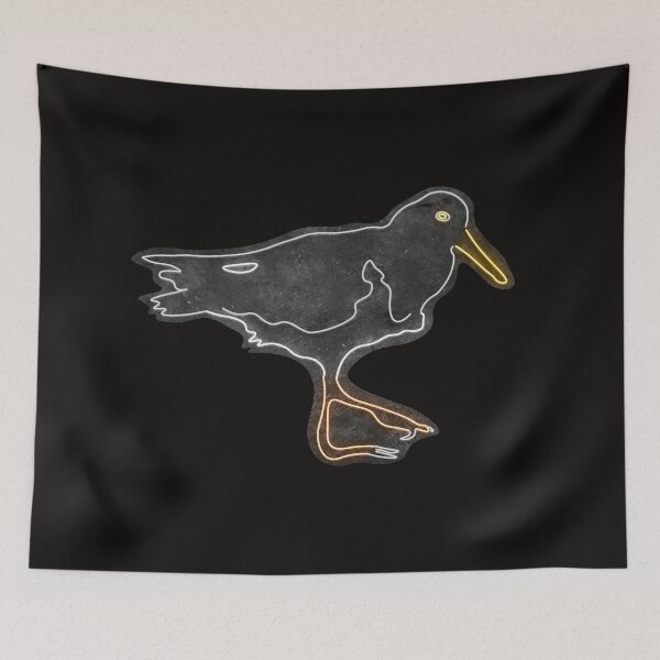 Item preview, American Oystercatcher Neon Design Print  designed and sold by designsasstultd.
