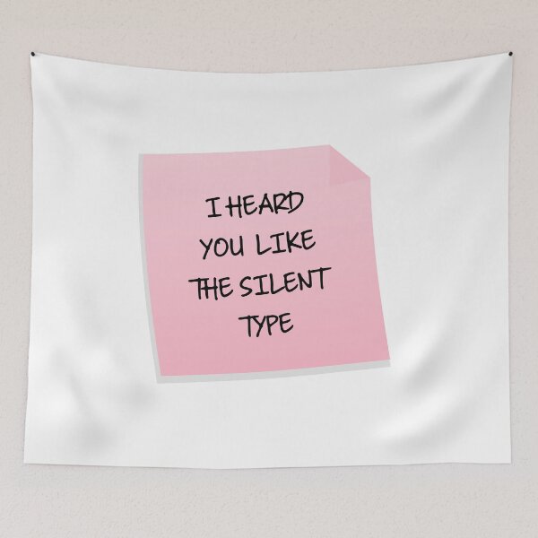 Item preview, I Heard You Like The Silent Type Funny Sarcastic Valentine's Day Gift designed and sold by mariejosee22.