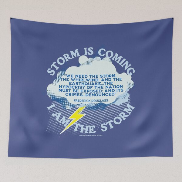 Item preview, PMD00253 Progressive Movement Designs Storm Coming Frederick Douglass quote for black African American history designed and sold by ProgressiveLeft.
