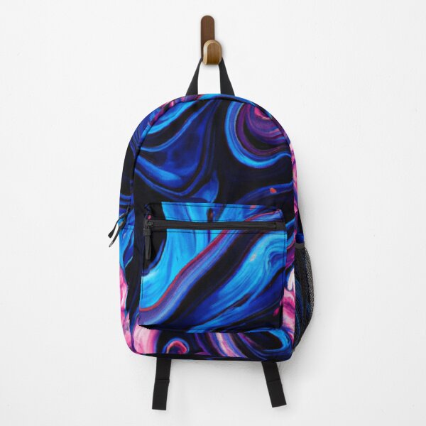 Item preview, Marble liquid ai artwork blue, pink, black designed and sold by GlowtalkDesign.