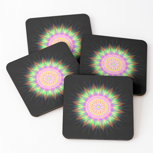 Item preview, Shinning Mandala - yellow, pink, green designed and sold by Katarina Spiralo.