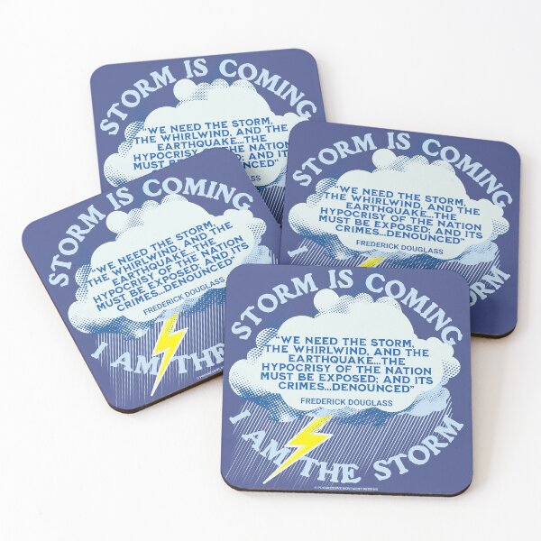 Item preview, PMD00253 Progressive Movement Designs Storm Coming Frederick Douglass quote for black African American history designed and sold by ProgressiveLeft.