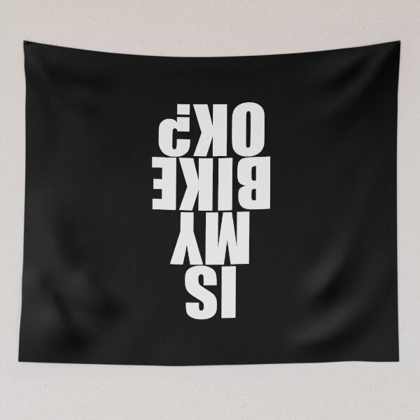 Item preview, Funny Biker Is My Bike Okay Upside Down Text designed and sold by Bornint Designs.