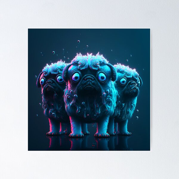 Artikelvorschau, The Afro Pugs 2 entworfen und verkauft von Artistic Pandas.