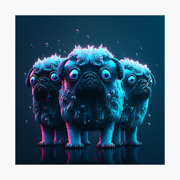 Artikelvorschau, The Afro Pugs 2 entworfen und verkauft von Artistic Pandas.