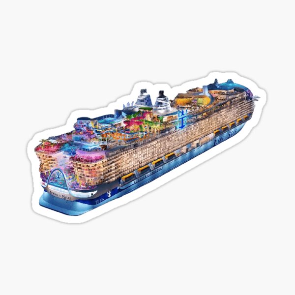 "Icon of the Seas Aft Starboard " Sticker for Sale by maxrandomstuff