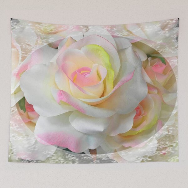 Item preview, Romantic Pink Rose with lace by Iritof designed and sold by iritof.