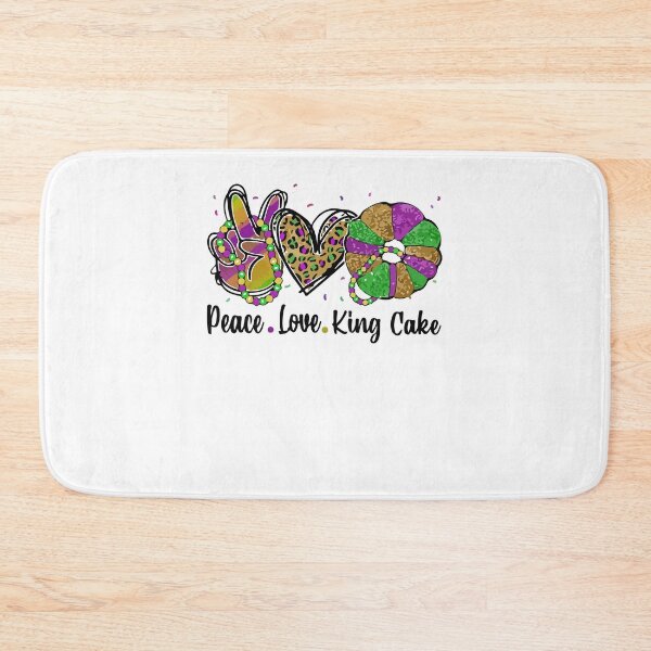 Item preview, Peace Love King Cake Funny Sequin Mardi Gras Costume Party Gift designed and sold by TMelonShop.