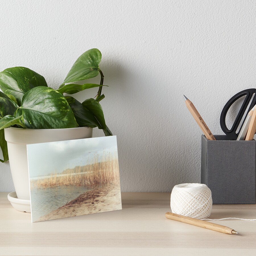 Autumn beach Art Board Print