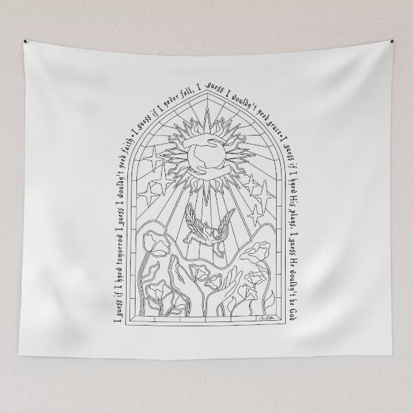 Item preview, Maybe idk stain glass window outline designed and sold by KingsQueen33.