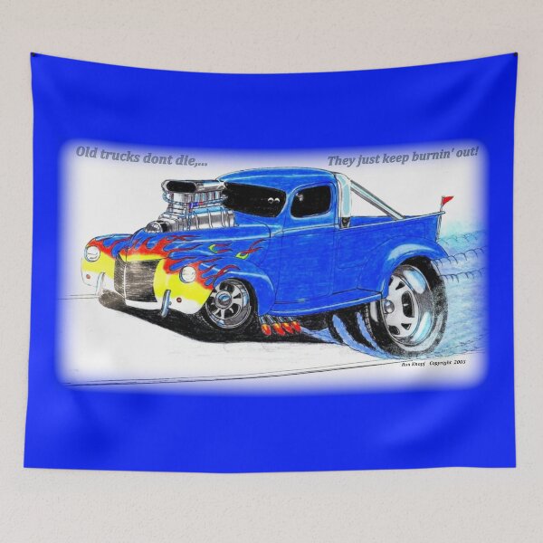 Item preview, Hot Rods  //  Old trucks don't die,...they just keep burnin' out! designed and sold by Imagin8er.