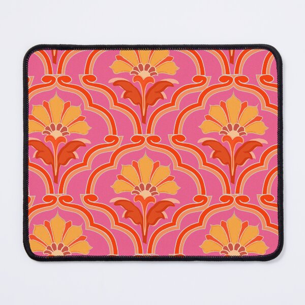 Item preview, Pink and Yellow Mughal Palace Floral Patterns designed and sold by christabelco.