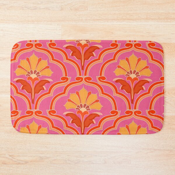 Item preview, Pink and Yellow Mughal Palace Floral Patterns designed and sold by christabelco.