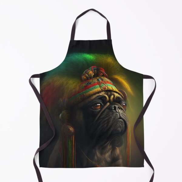 Artikelvorschau, Cool Rasta Pug 3 entworfen und verkauft von Artistic Pandas.
