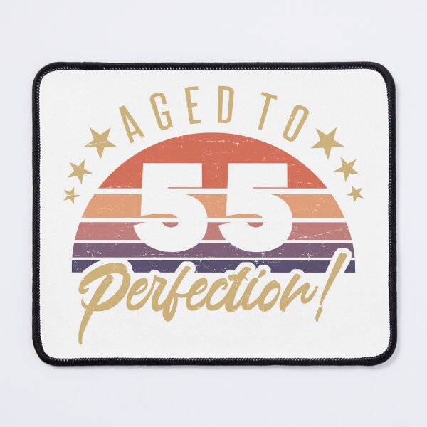 Item preview, Retro 55th Birthday Humor designed and sold by thepixelgarden.