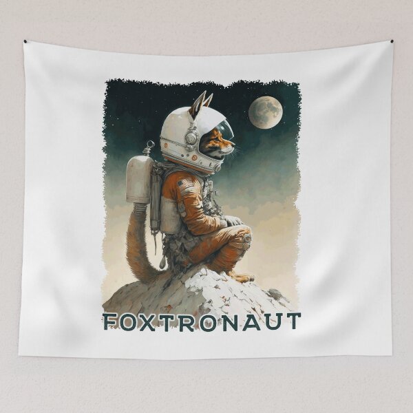 Item preview, Foxtronaut, Cool Quirky and Cute Fox Astronaut Design designed and sold by Proverbial Wisdom Design.