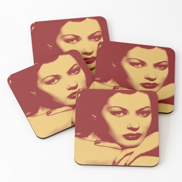 Item preview, Yvonne de Carlo in red and orange designed and sold by carmencuarzo.
