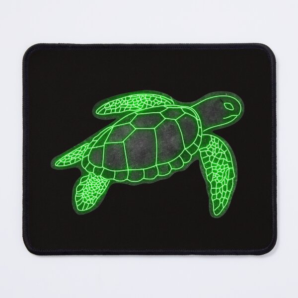 Item preview, Green Sea Turtle Neon Design Print designed and sold by designsasstultd.