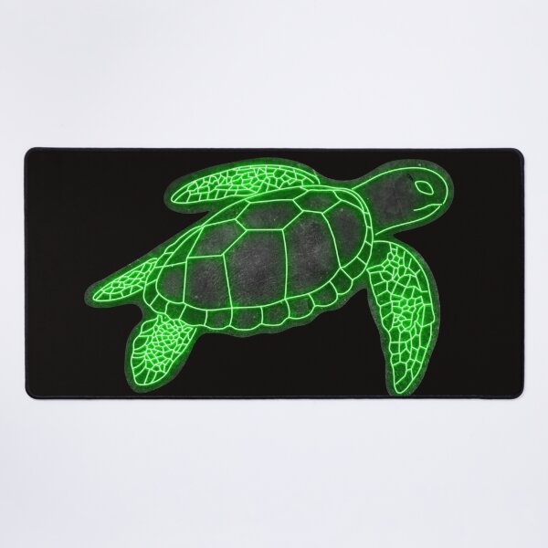 Item preview, Green Sea Turtle Neon Design Print designed and sold by designsasstultd.