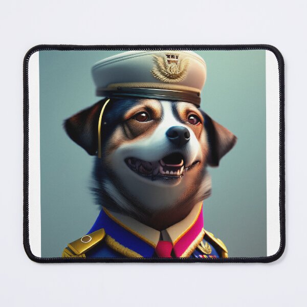 Item preview, The Funny Doggy Dog Army Officer designed and sold by CreepyDesigns.
