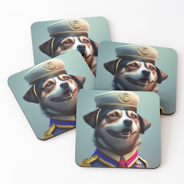 Item preview, The Funny Doggy Dog Army Officer designed and sold by CreepyDesigns.