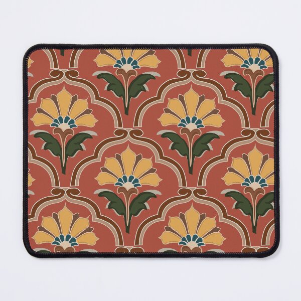 Item preview, Vintage Indian Floral Tile Pattern designed and sold by christabelco.