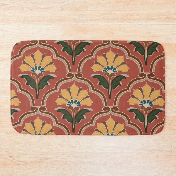 Item preview, Vintage Indian Floral Tile Pattern designed and sold by christabelco.