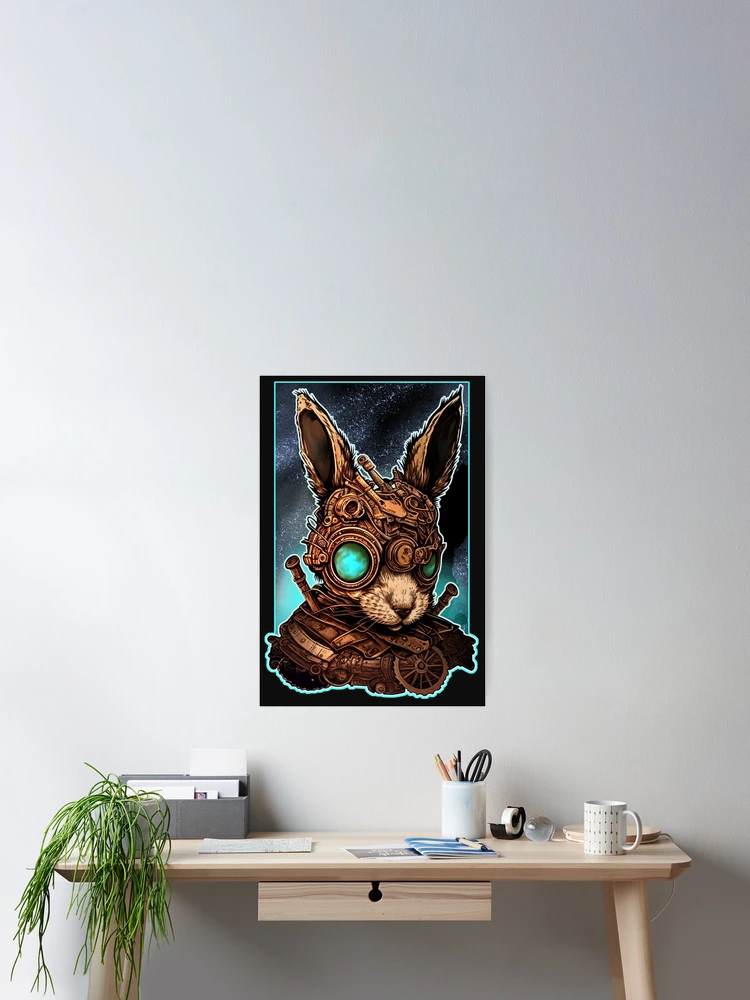 Thumbnail 2 of 3, Poster, Rabbit In Command designed and sold by SinMagellan.