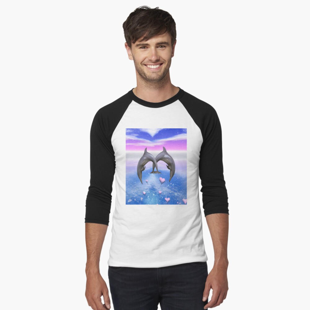 Vista previa del artículo con la obra «Camiseta ¾ estilo béisbol», diseñado y vendido por CheeryDK.