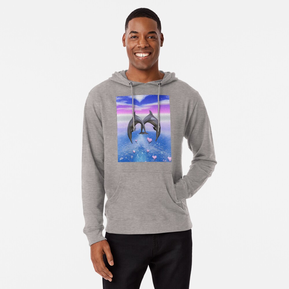 Vista previa del artículo con la obra «Sudadera ligera con capucha», diseñado y vendido por CheeryDK.