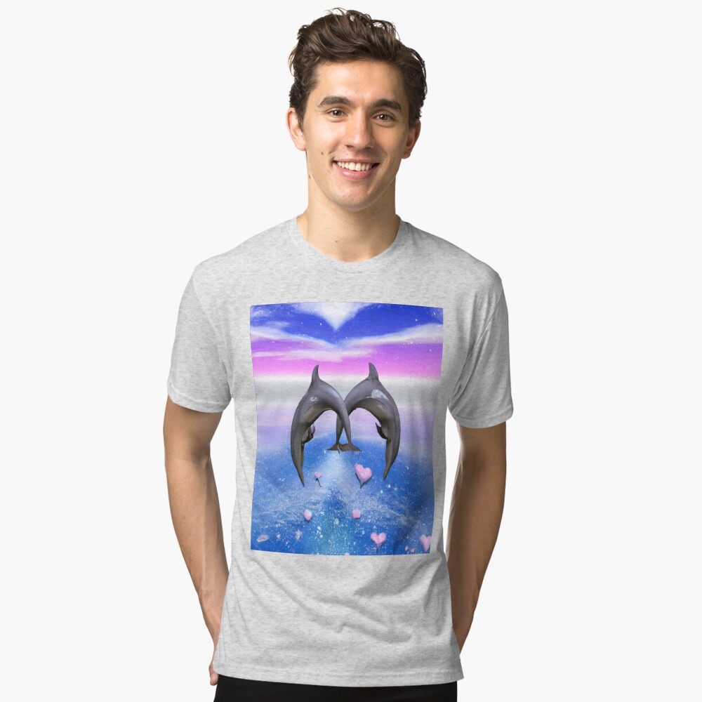 Vista previa del artículo con la obra «Camiseta de tejido mixto», diseñado y vendido por CheeryDK.