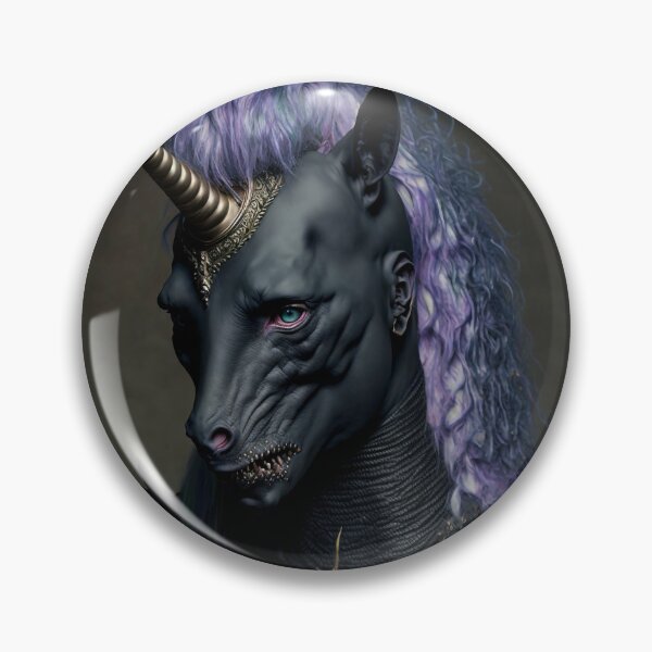 Item preview, Goth Unicorn (Portrait) designed and sold by Simone Davino.